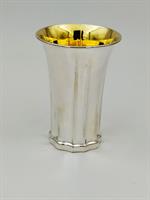 כוס קידוש כסף טהור דגם בסיס פרח