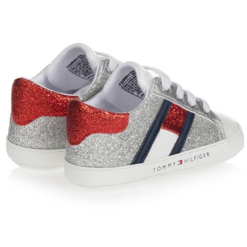 טרום הליכה TOMMY H כסף מנצנץ