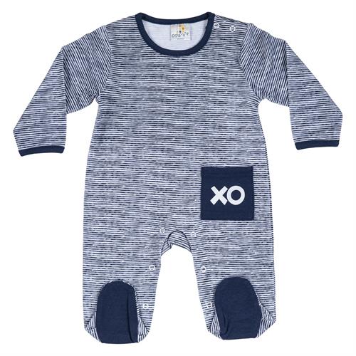 אוברול טריקו ארוך XO כחול כהה