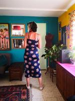 שמלת לייקרה מקסי פרחונית מס' 2 מידה S/M