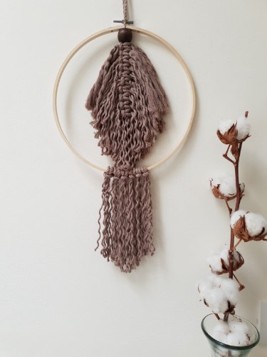 לוכד חלומות קטן חום