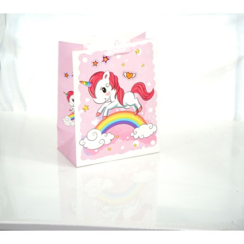 שקית מתנה חד קרן גדולה