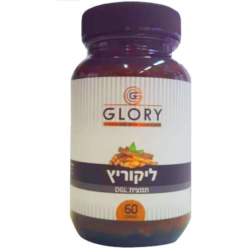 ליקוריץ, 60 כמוסות, 500 מ"ג, GLORY
