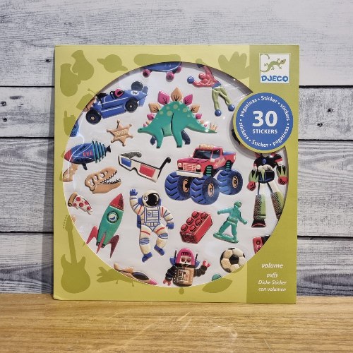 מדבקות פאפי צעצועי רטרו 4-8