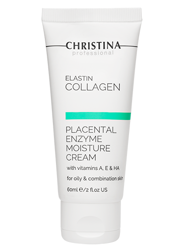 כריסטינה לחות קולגן פלצנטה לעור שמן מעורב Christina Elastin Collagen Placental Enzyme Moisture Cream