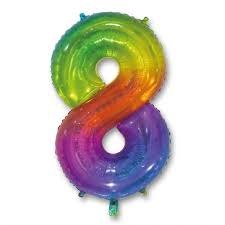 בלון מיילר צבעוני מספר 8