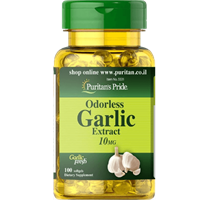 -- תמצית שום -- 10 מ"ג ן  100 כמוסות   Puritan's Pride