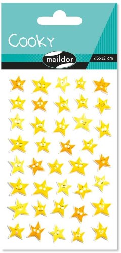 מדבקות קוקי - כוכבי אימוג' (CY106)