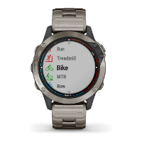 שעון דופק Garmin Quatix 6 Titanium Grey Sapphire with Titanium Band  