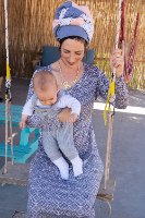 שמלת אימוש- הדפס סגול