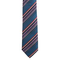 עניבה פסים טורקיז משולב