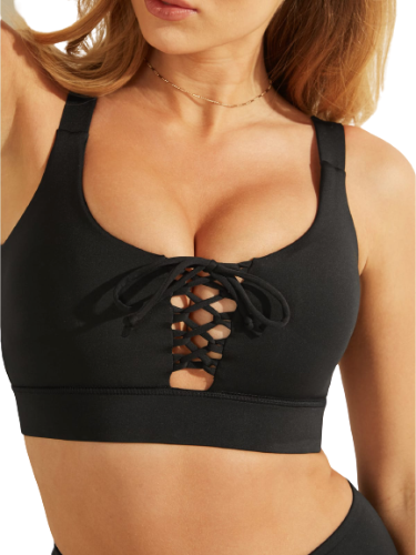 גוזית ספורט שחור קשירות GUESS