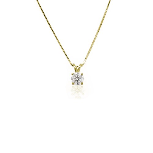 שרשרת יהלום לאשה | תליון יהלום סוליטר |0.50 קראט | IGL