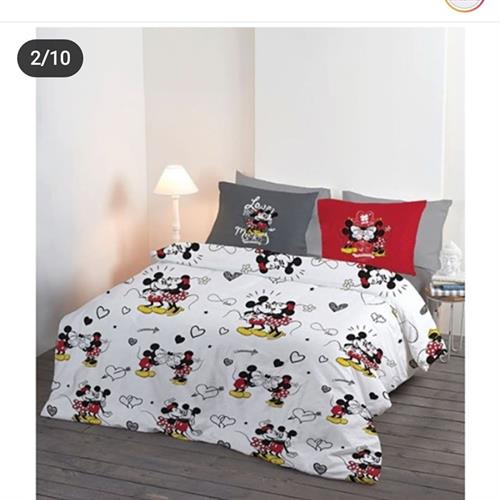 סט מלא זוגי מיקימאוס 160/200 100% כותנה