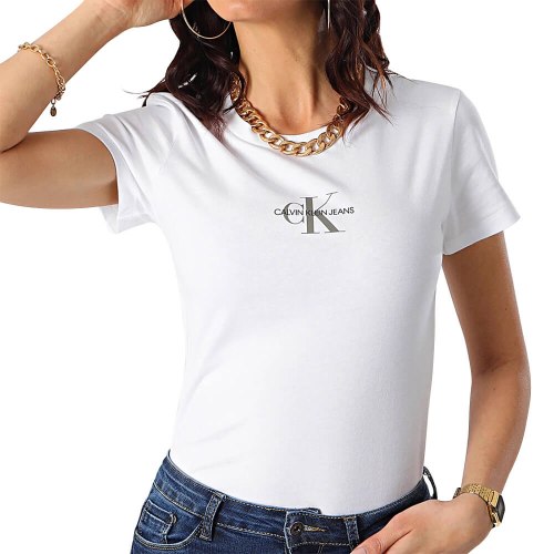 נשים | CALVIN KLEIN MONOGRAM CLASSIC WHITE