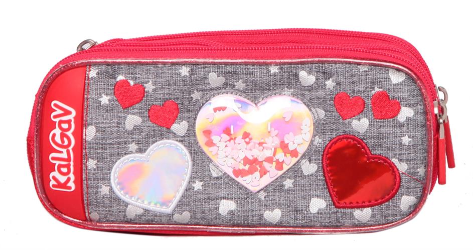 קלמר 2תאים מתרחב לבבות אדום אפור