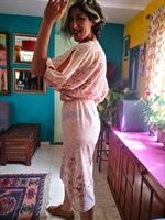 שמלה רומנטית שקופה מעט מידה M/L