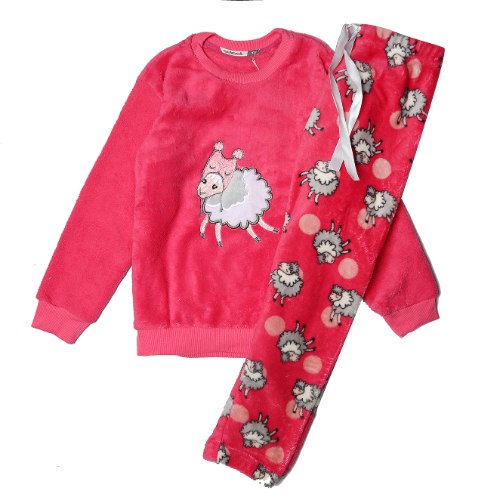 פיג'מת בנות כבשה פלפי