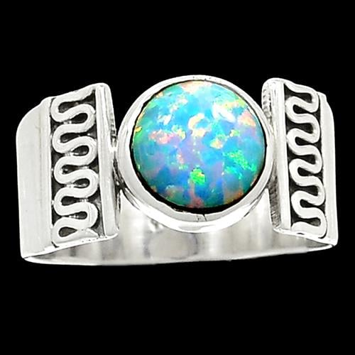 טבעת כסף משובצת אבן אופאל  RG5890 | תכשיטי כסף 925 | טבעות כסף