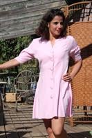 שמלת אייטיז ורודה מיני מידה XL/L