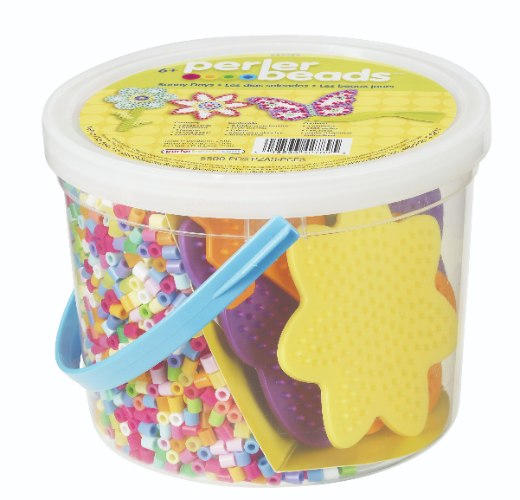 חרוזי גיהוץ בדלי + לוחות פרפרים ופרחים 5500 יח'