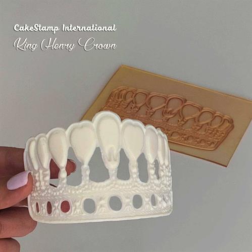 תבנית גדולה כתר המלך הנרי | תבנית כתר ליצירה בשוקולד | כתר המלך הנרי לקישוט עוגות מיוחדות