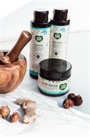 Ecolove  מסכה לשיער לאחר החלקה מועשר בשמני מקדמיה שיאה וארגן