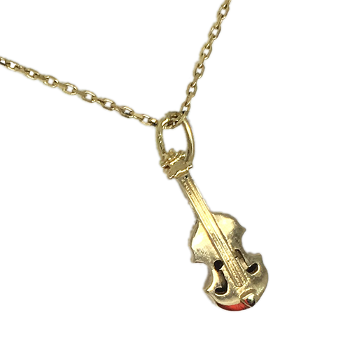 תליון גיטרה גברים / נשים זהב 14K צהוב OP0716112XXX
