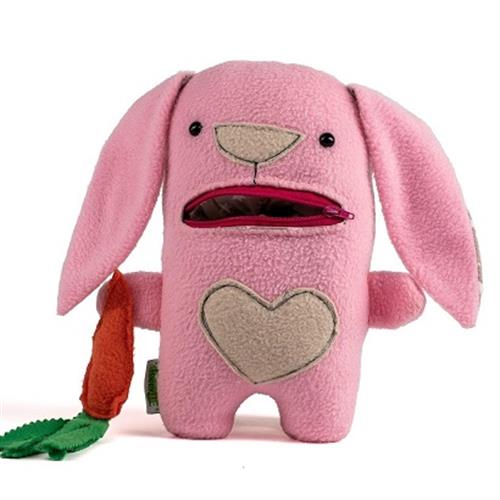 בובת ארנב ורודה לתרגול רכיסת רוכסן, פזית