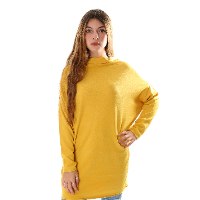 טוניקה צווארון נשפך כפתור בגב נשים