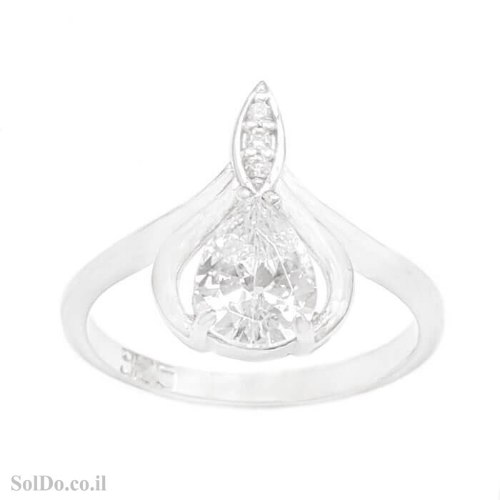 טבעת מכסף משובצת אבני זרקון  RG6259 | תכשיטי כסף | טבעות כסף