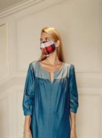 שמלת מקסי DENIM + מסכת PLACED מתנה