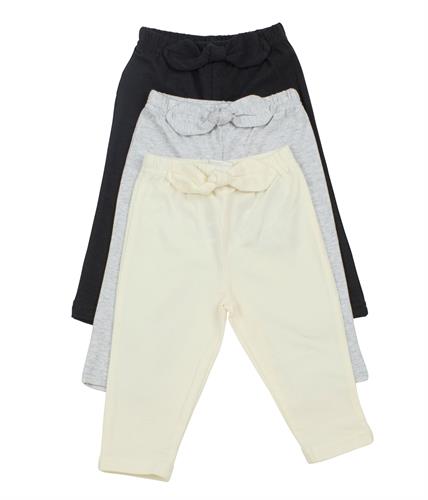 מארז שלישיית טייצים פפיון גדול שחור-אפור-קרם