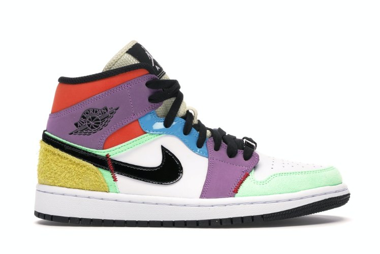 Jordan 1 mid multicolor women Clearance