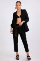 חליפת קארין מחוייטת  שחור/לבן