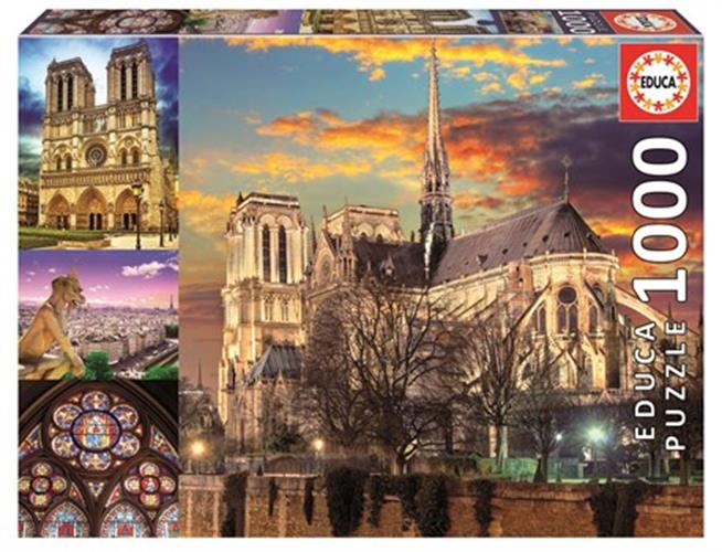 פאזל 1000 חל' הנוטרדאם,קולאז'