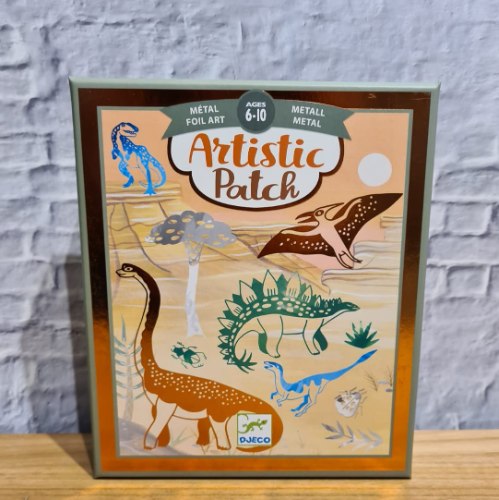 יצירה - ערכת הדבקה מטאלית דינוזאורים