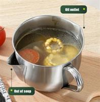 סיר נירוסטה מסנן שמן