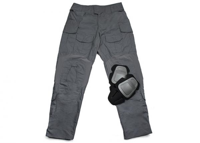 מכנס מדי לחימה טקטי G3 צבע אפור כהה  Wolf Grey  עם סט ברכיות נשלפות