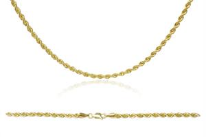שרשרת זהב חבל לאישה  |45 ס"מ | עובי- 2.2 ממ | 14 קרט
