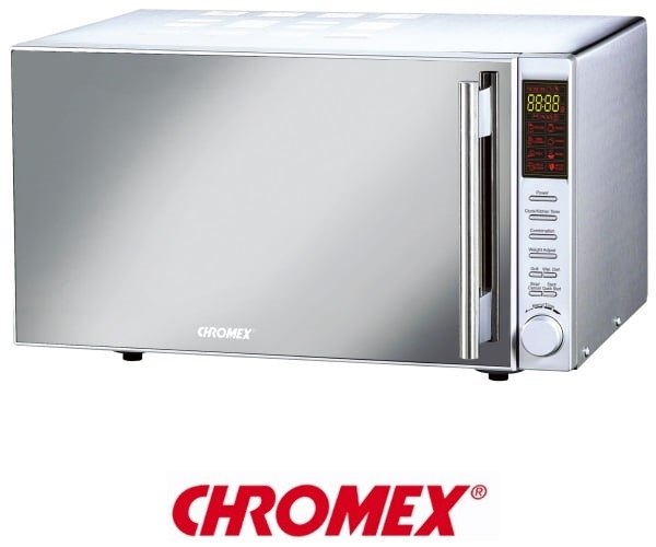 CHROMEX מיקרוגל דיגיטלי נירוסטה 25 ליטר משולב גריל דגם CH725