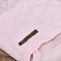 שמיכת מעטפת פופי ורוד בהיר