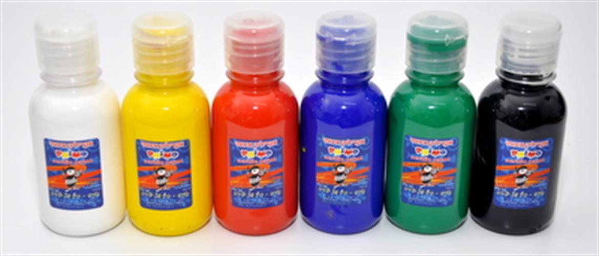 סט צבעים אקרילים 125 מ"ל * 6 גוונים