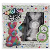 גבס לצביעה דמות גאומטרית ארנב