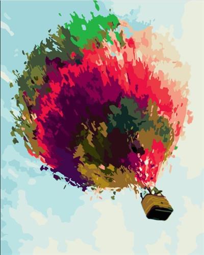 צביעה  לפי מספרים - כדור פורח פופארט 50X60