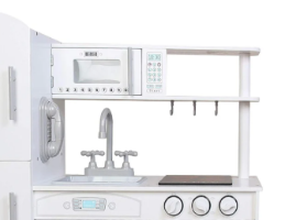 PLK539 - מטבח מעץ לילדים דגם אלרוי בצבע לבן - צעצועץ