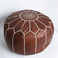 פוף עור חום