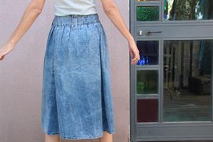 חצאית מידי ג'ינס Stone wash מידה L