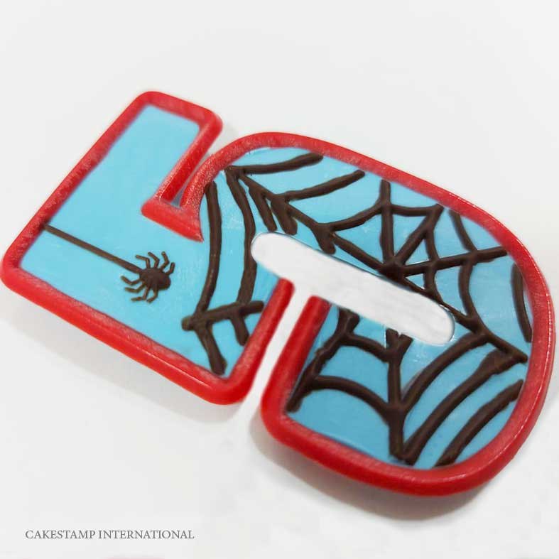 תבנית מספרים ספיידר 7 ס"מ| עוגת ספיידרמן| ספרות לעוגות יום הולדת קיץ אתי דבש