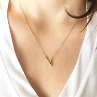 שרשרת ויוי א-סימטרית זהב